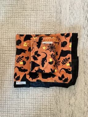 SET Minky Couture Infant Halloween Blanket & Standard Pillowcase